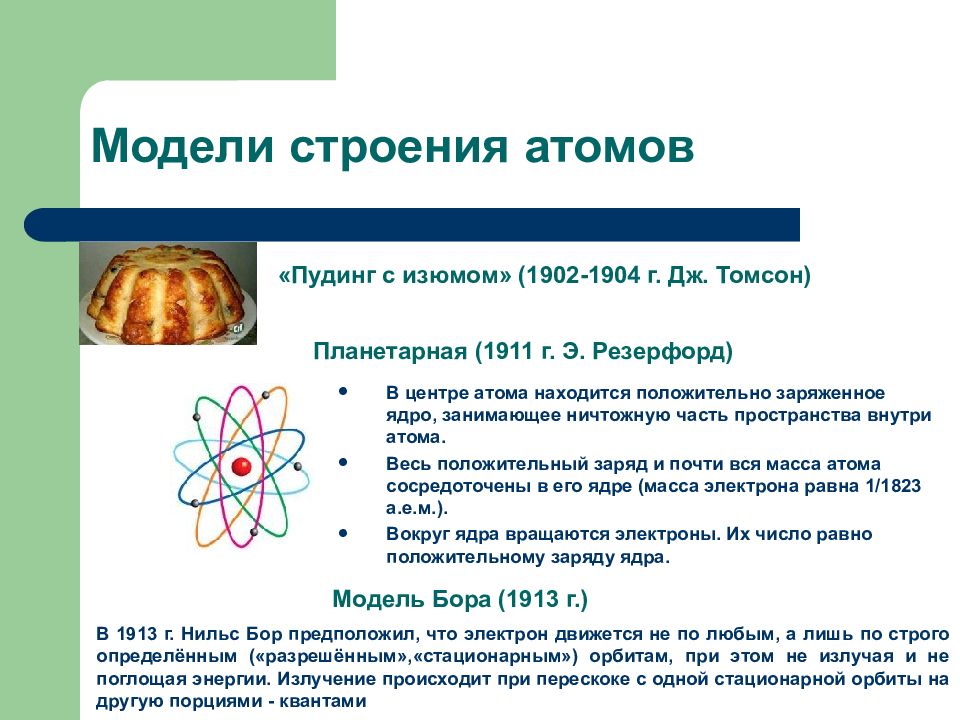 Презентация электронное строение атома 8 класс. Строение атома. Исторические модели атома.