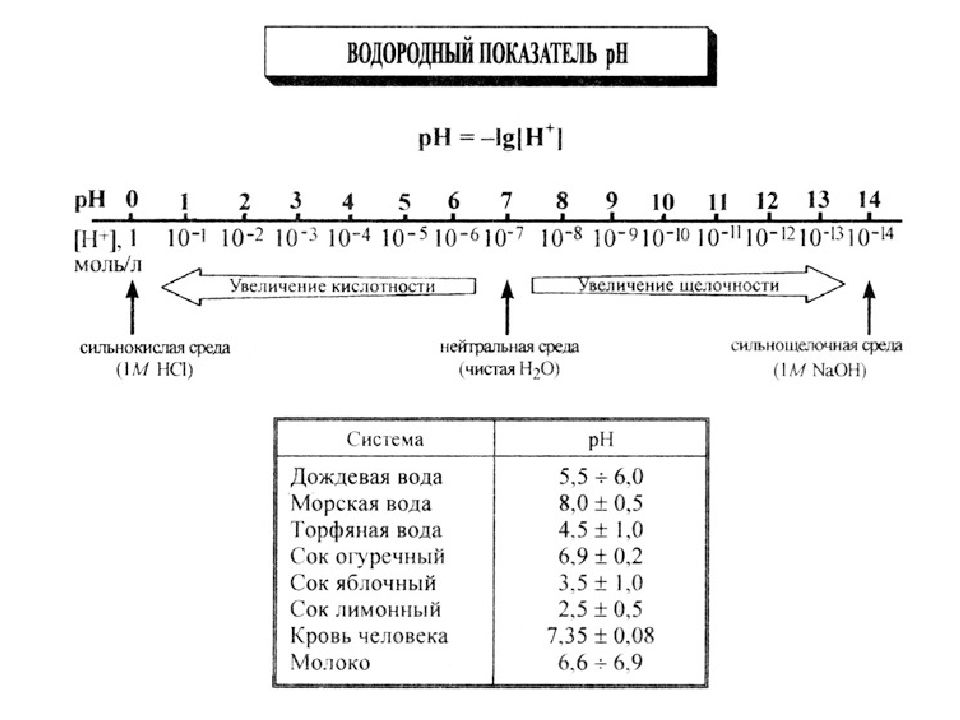 Водородный показатель рн презентация