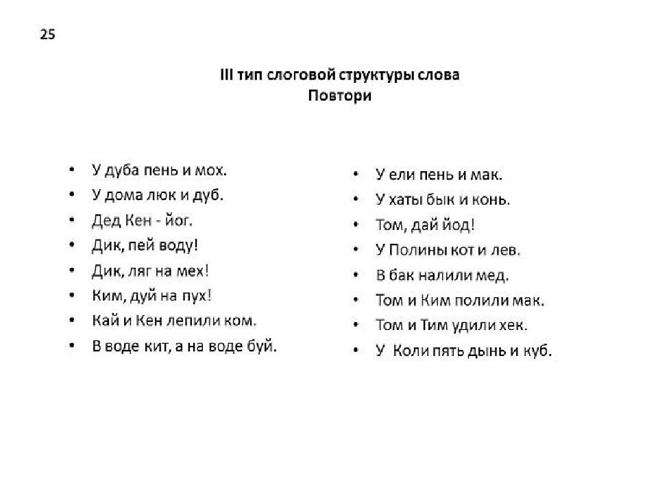 Картинки по слоговой структуре слова по марковой