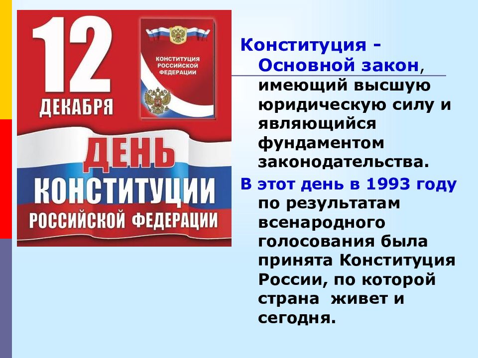 Презентация конституция рф 6 класс обществознание