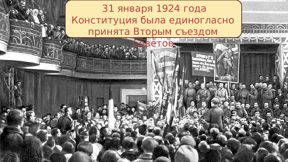 Конституция СССР 1924 г. Конституция РСФСР 1925 г — презентация