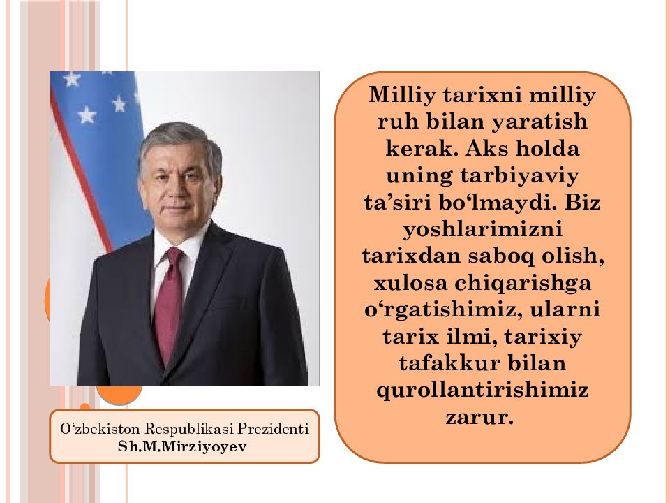 1-MAVZU.
KIRISH. O‘ZBEKISTONNING ENG YANGI TARIXI O‘QUV FANINING PREDMETI, 1-MAVZU. KIRISH. O‘ZBEKISTONNING ENG YANGI TARIXI O‘QUV FANINING PREDMETI,