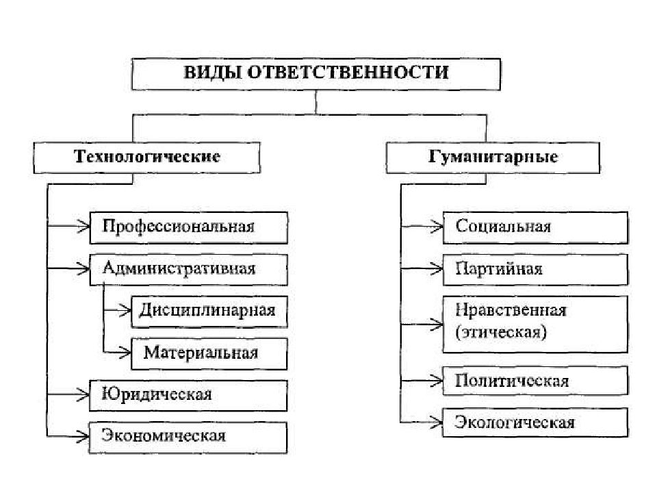 Виды ответственности в управлении