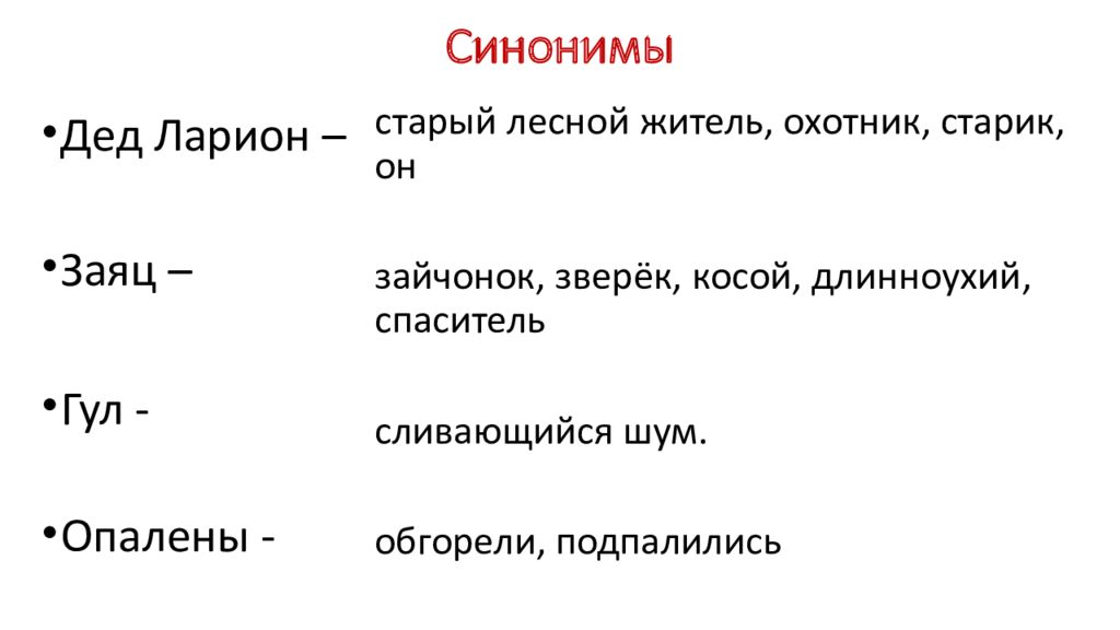 Изложение зайчонок 3 класс презентация