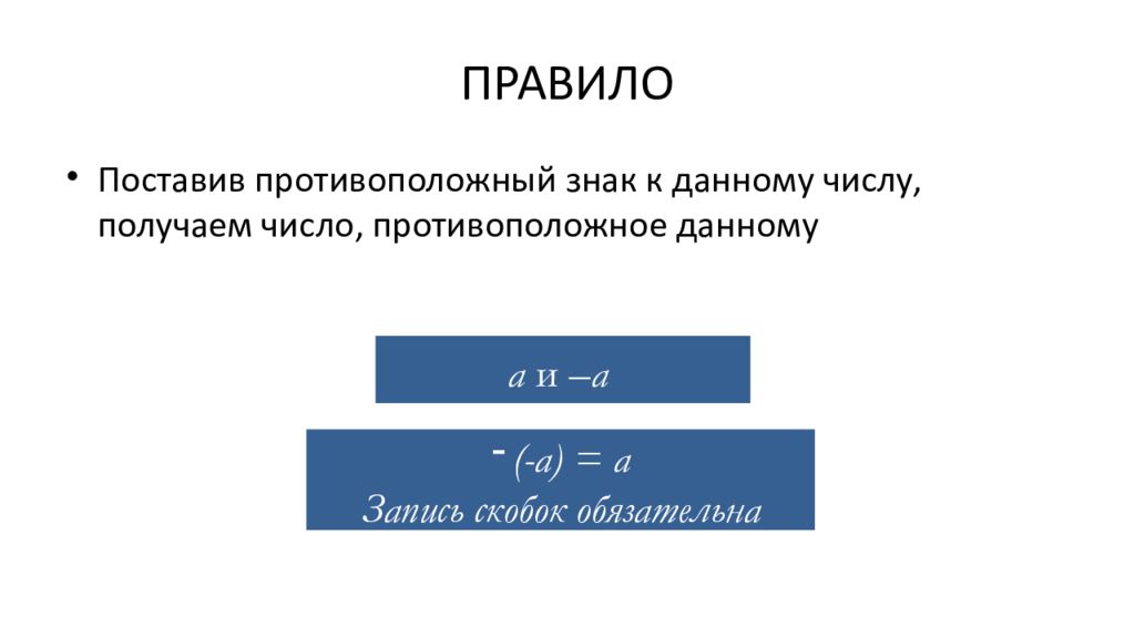 Целые числа презентация