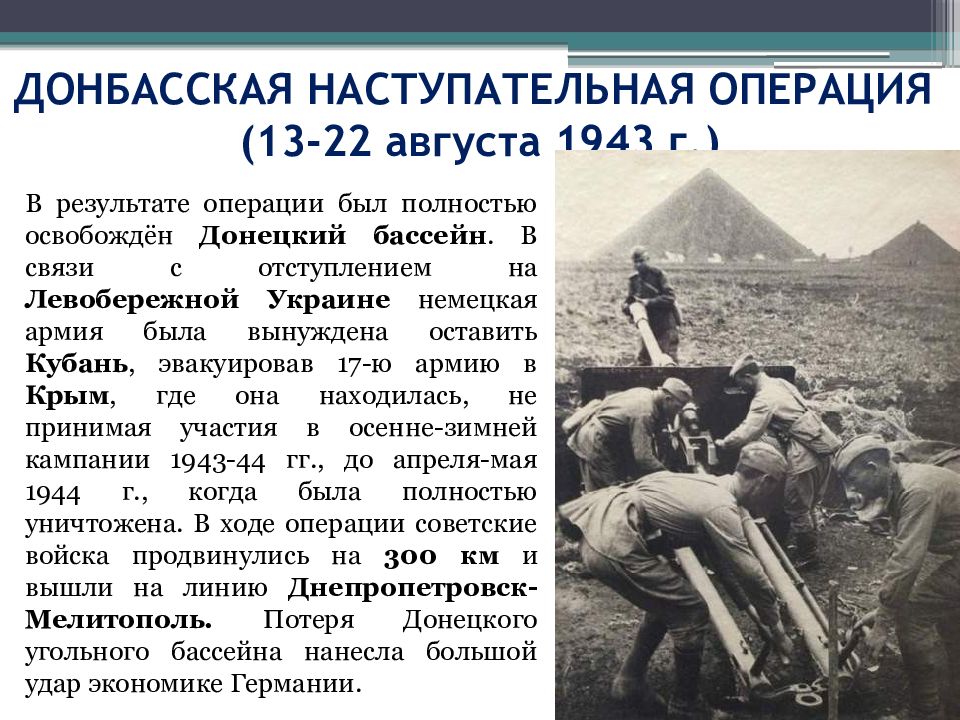 Освобождение донбасса 1943 карта