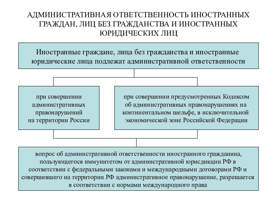 Виды семейных правоотношений с участием иностранных граждан и лиц без гражданства схема