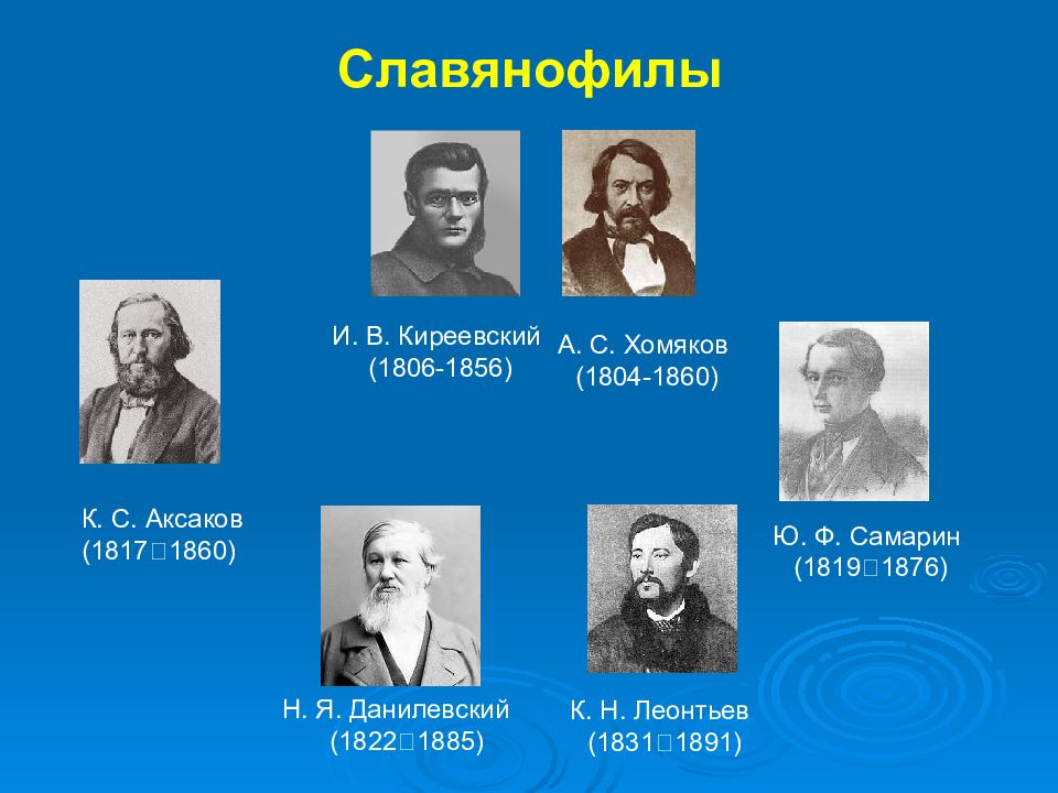 Славянофильское направление в истории российского государства презентация