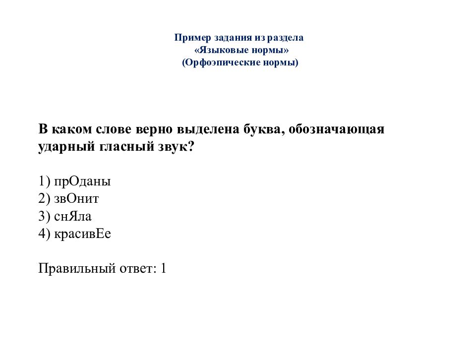 В каком слове выделена буква. Городская контрольная работа. Районная контрольная работа. Единые городские контрольные работы. Примеры заданий к разделу языковые нормы.