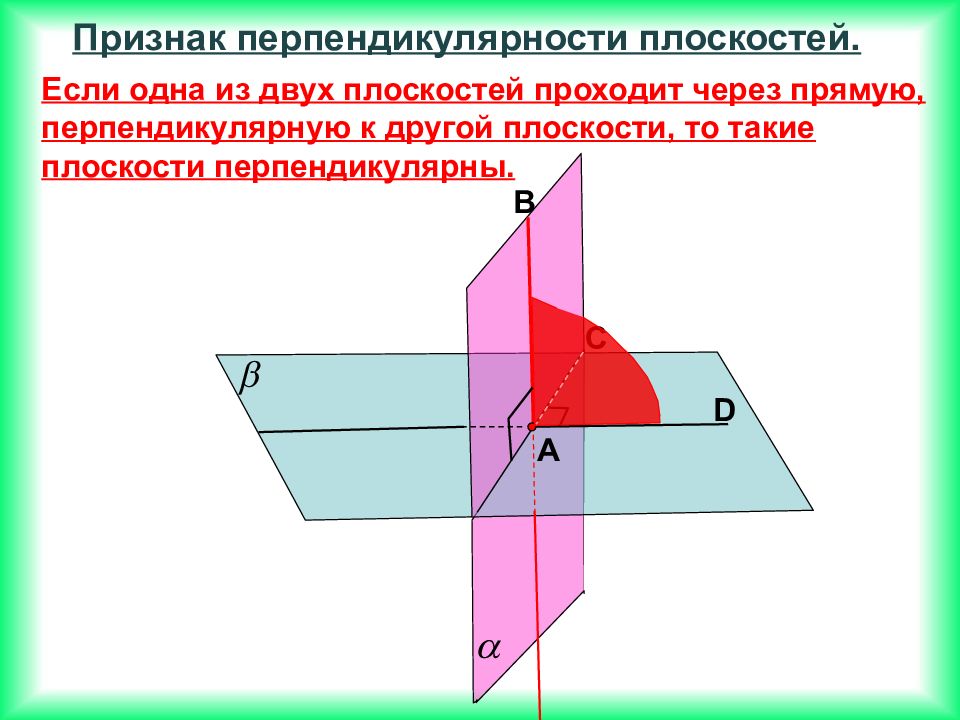 Плоскость перпендикулярна другой плоскости. Теорема о перпендикулярности 2 плоскостей. Перпендикулярность плоскостей в координатах. Признак перпендикулярности плоскостей следствие. Двугранный угол признак перпендикулярности двух плоскостей.