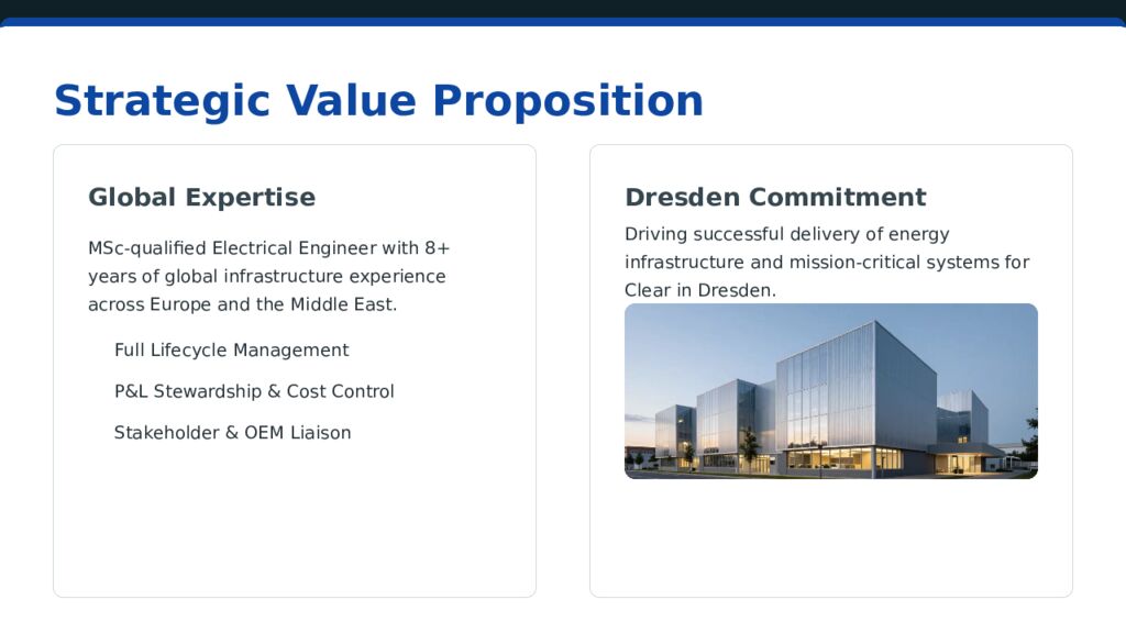 Strategic Electrical Project Leadership & Infrastructure Excellence Delivering