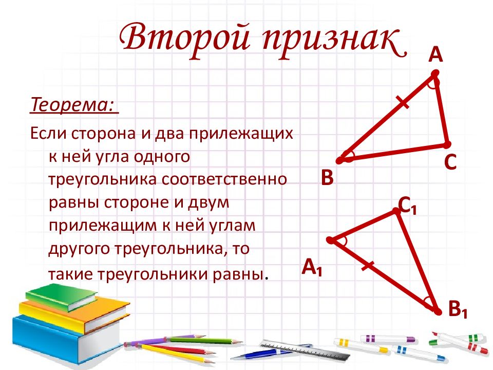 Признаки равенства 7 класс презентация