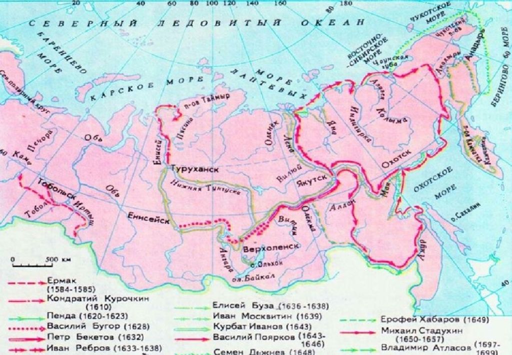 Российские географические открытия 18 века