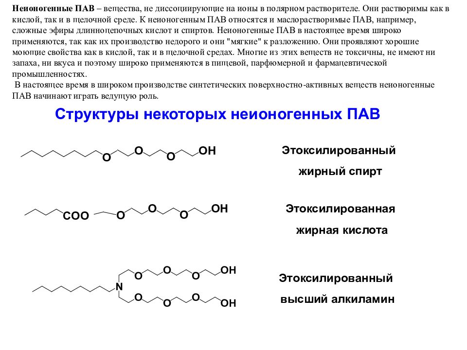 Поверхностно активные вещества презентация