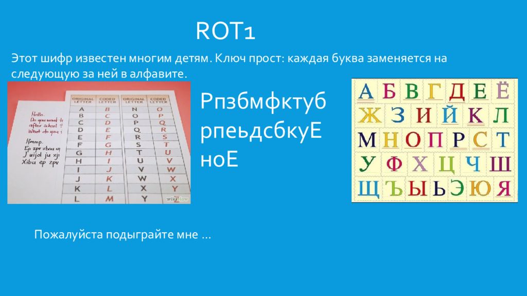 Шифр презентация