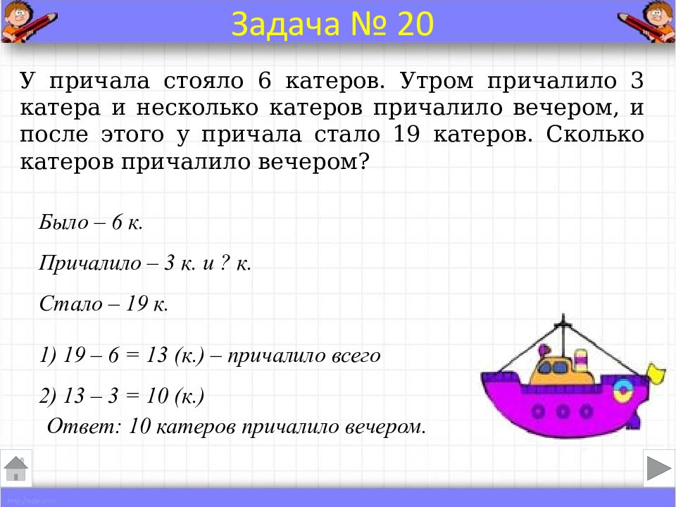 Задачи 2 класс тренажер презентация