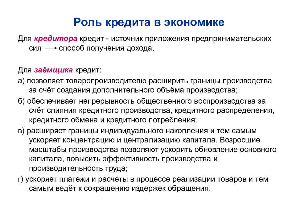 Кредиты в жизни современного человека презентация