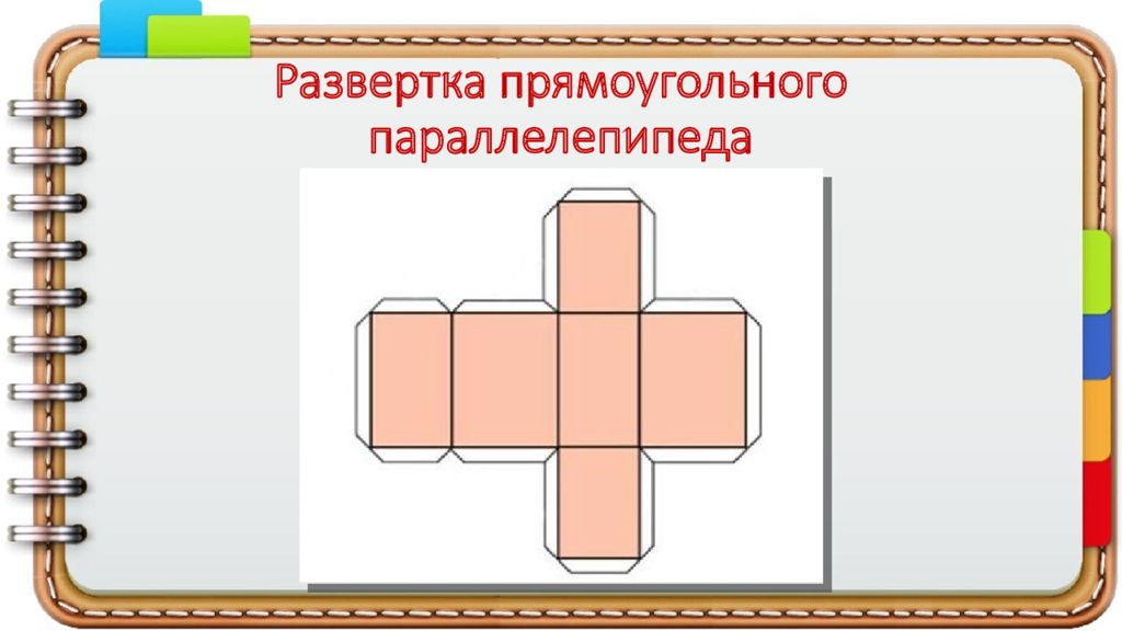 Дан чертеж развертки прямоугольного параллелепипеда каждой грани присвоен номер