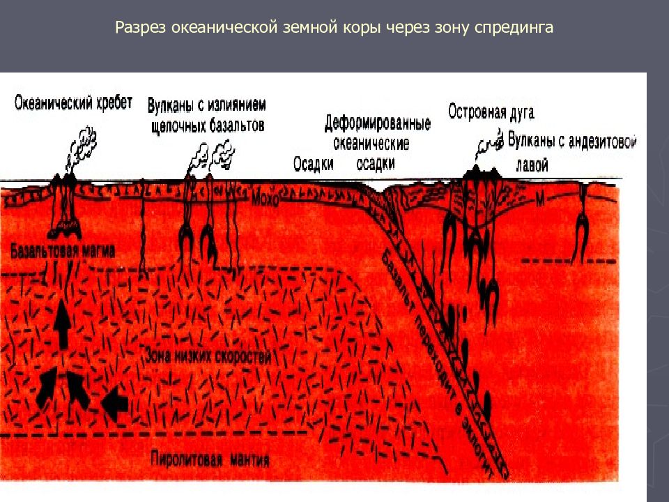 Фото земной коры в разрезе