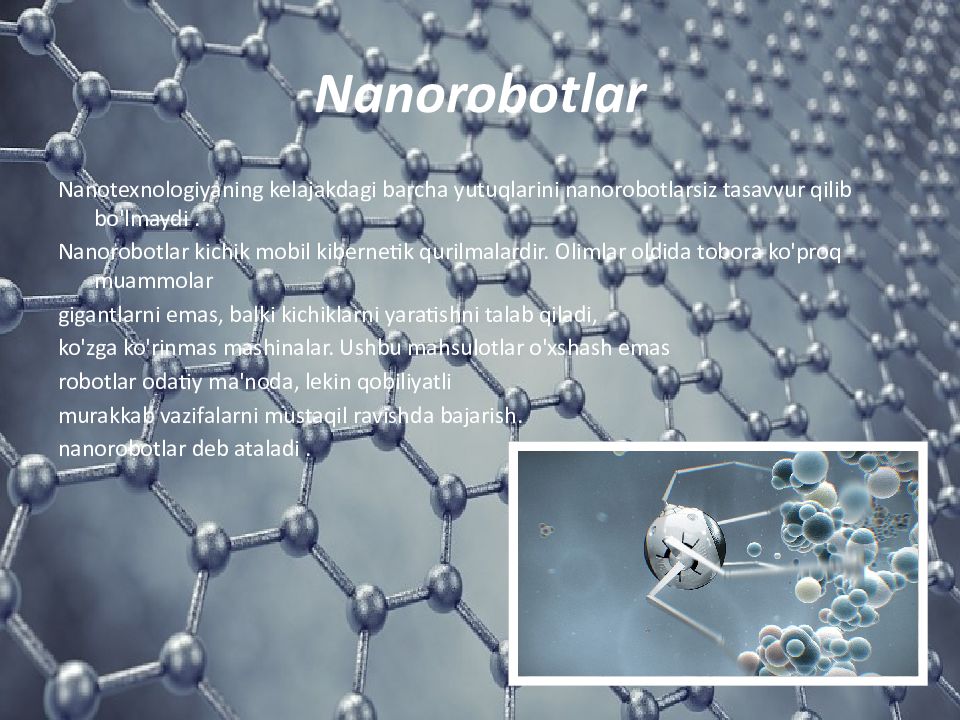 Jizzax Politexnika institutini Nanorobotlar