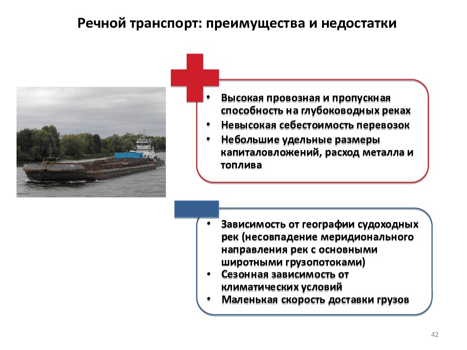 Транспортное преимущество. Структура речного транспорта. Недостатки речного транспорта. Преимущества и недостатки речного транспорта. Трудоемкость речного транспорта.