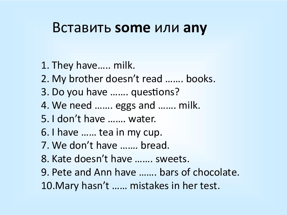 Some any every no and compounds презентация