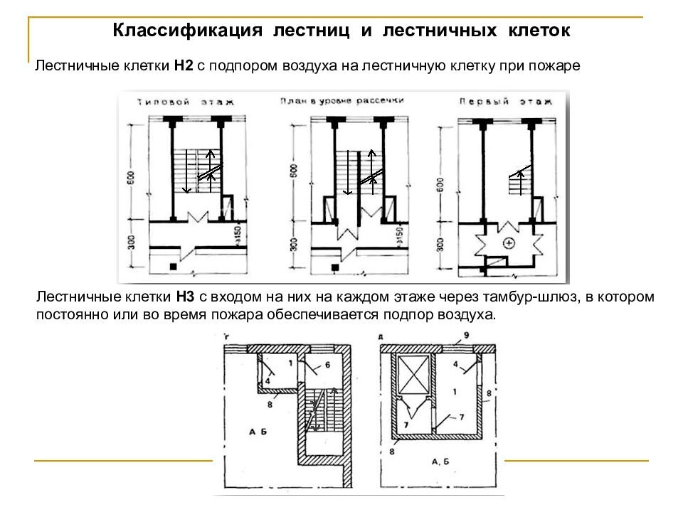 Из общих коридоров и холлов зданий различного назначения с незадымляемыми лестничными клетками