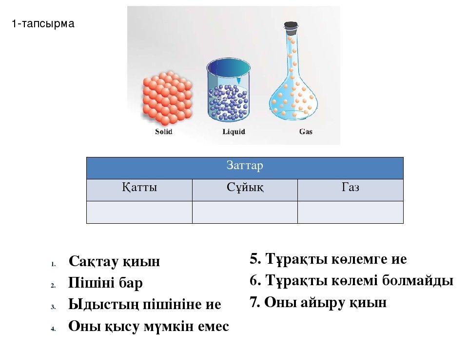 Химия 7 сынып. ГАЗ сұйық. Заттар физика. 7 Сынып химия презентация. ГАЗ заттар.