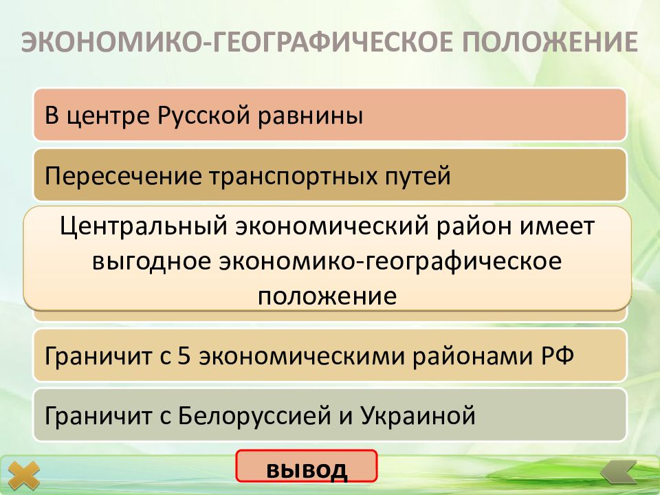 Классификация эгп. Экономико географического положения Росси.