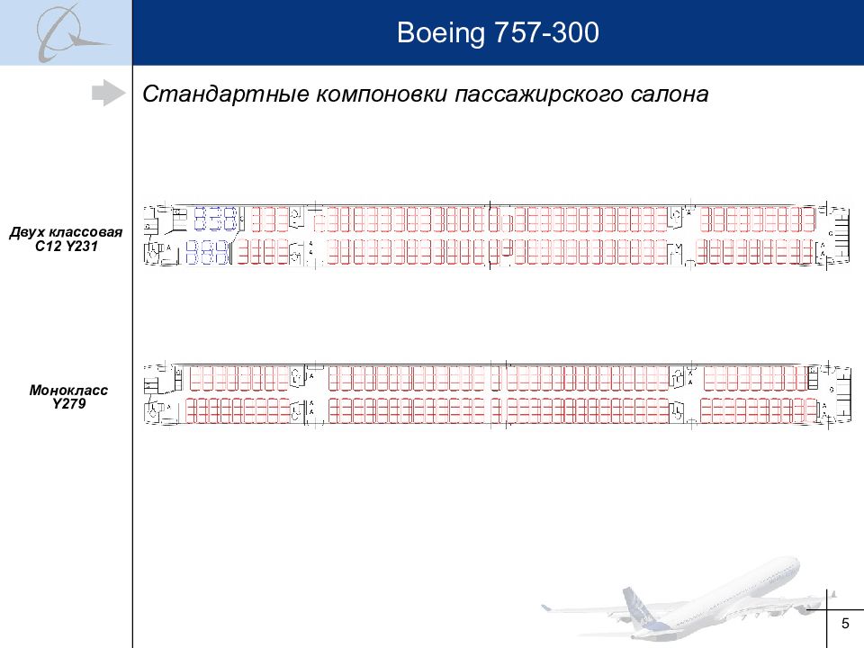 Боинг расположение кресел