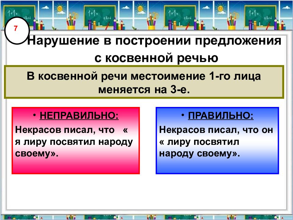 Ошибка в построении косвенной речи. Построение предложения с косвенной речью. Нарушение в построении с косвенной речью. Нарушение предложения с косвенной речью. Неправильное построение предложения с косвенной речью примеры.