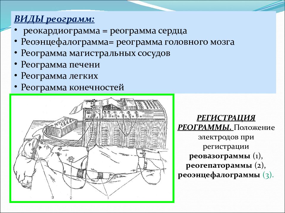 Органом свойства. Реокардиограмма.