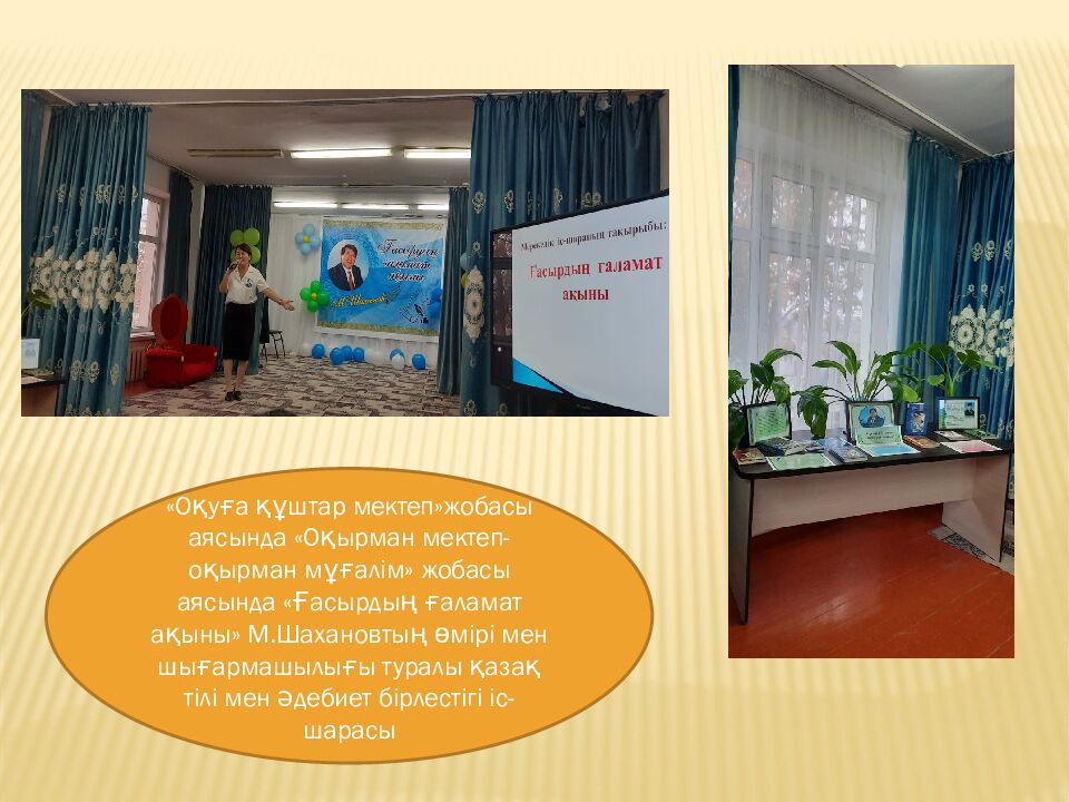 Кітапхана меңгерушісі:Агабек Раушан Агабековна Кітапханашы: Жазира Жұмәділ №51