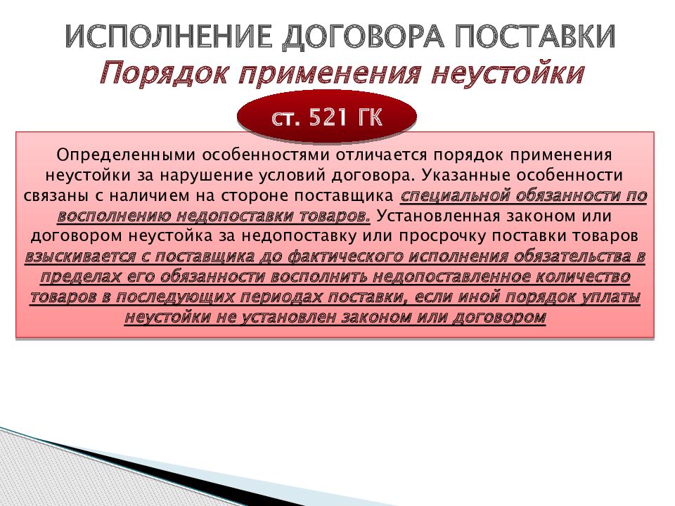 Контракт исполнен. Исполнение договора поставки. Порядок поставки. Неустойка за просрочку поставки. Во исполнение договора поставки товара.