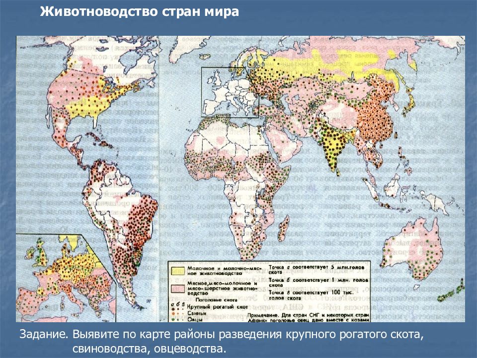 География сельского хозяйства карта