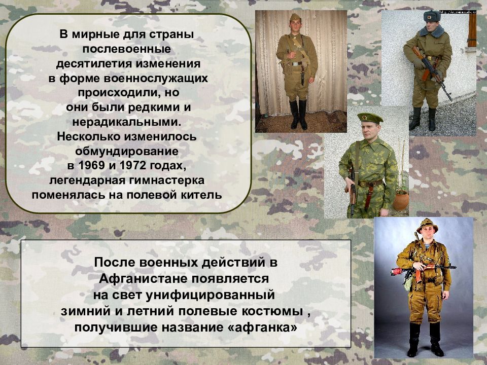 Военная форма презентация