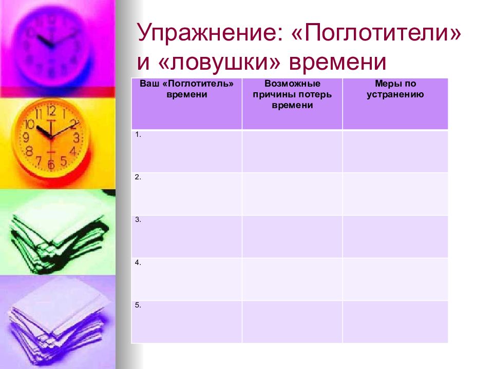 Поглотители времени. Занятия поглотители времени. Поглотители времени таблица. Поглотители времени тайм менеджмент таблица. Тайм менеджмент упражнения.