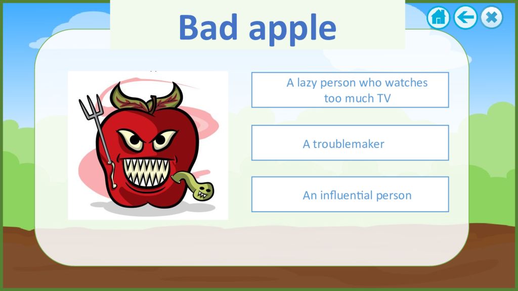 Bad apple перевод. Bad Apple идиома. Bad Apple перевод идиомы. Troublemaker идиома. Идиома Apple.