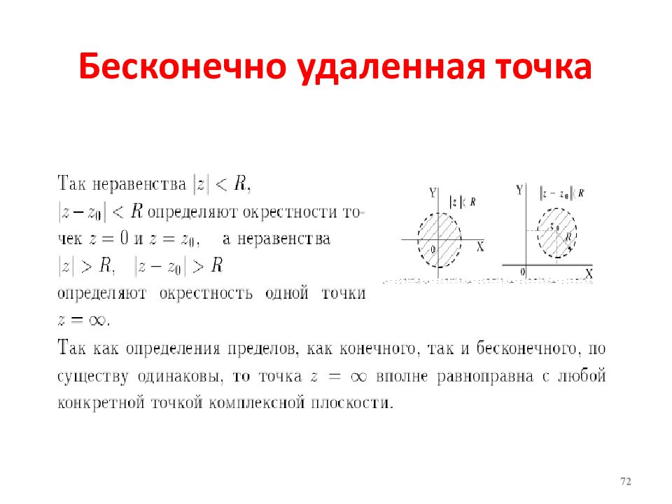 Убери точку. Бесконечно удалённая точка. Понятие о бесконечно удаленной точке. Предел функции в бесконечно удаленной точке. Бесконечно удаленные точки.