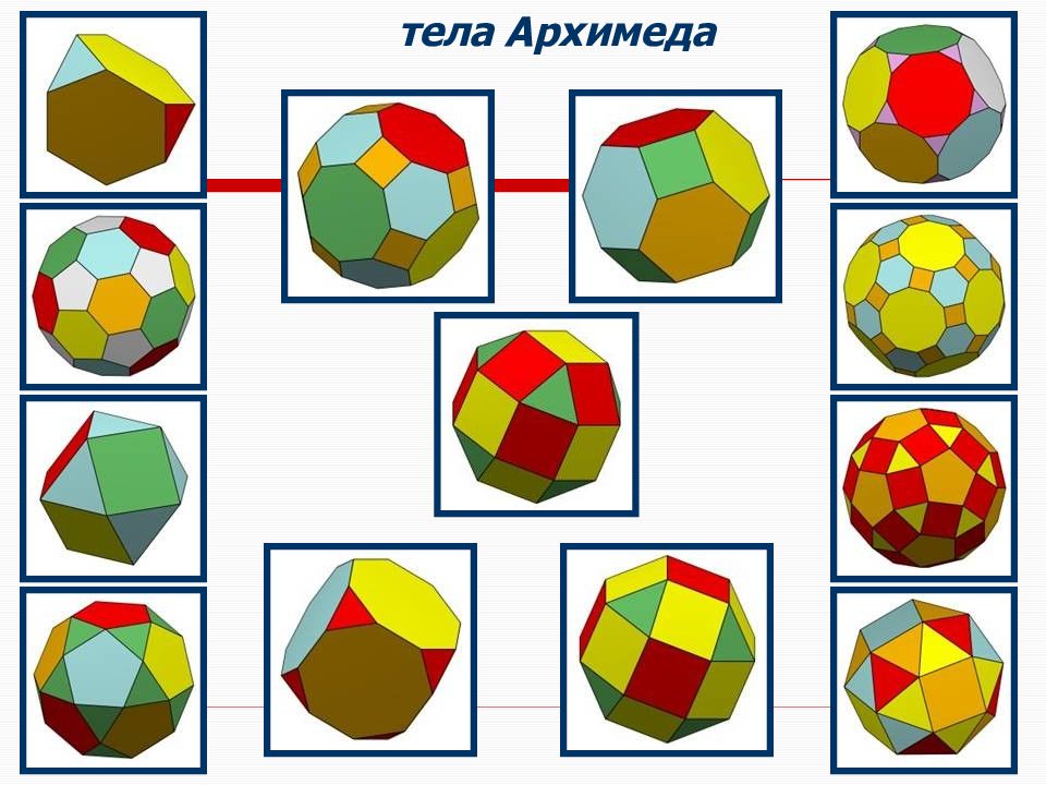 Тела архимеда схема