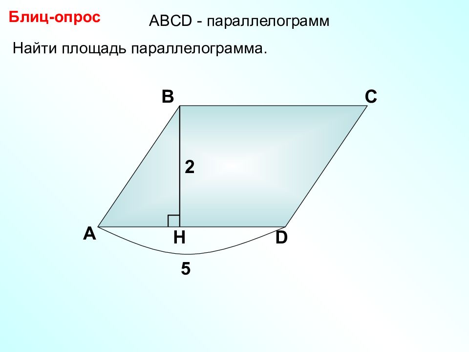 8 класс геометрия площадь параллелограмма презентация