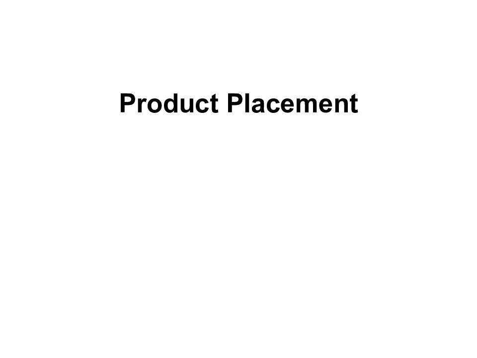 Product Placement