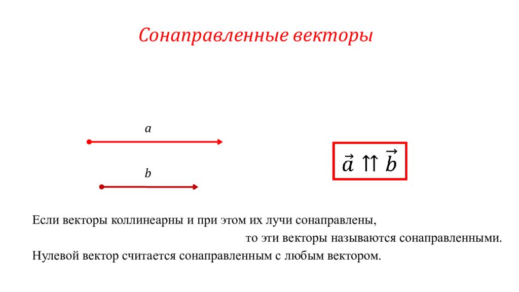 Какие прямые сонаправленные