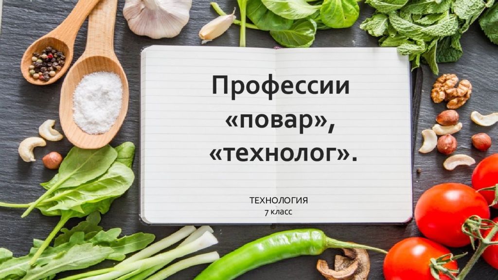 Профессии «повар», «технолог». ТЕХНОЛОГИЯ 7 класс