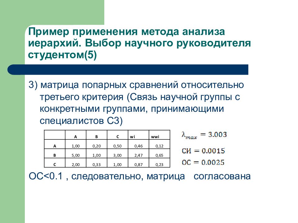 Метод анализа иерархий т саати