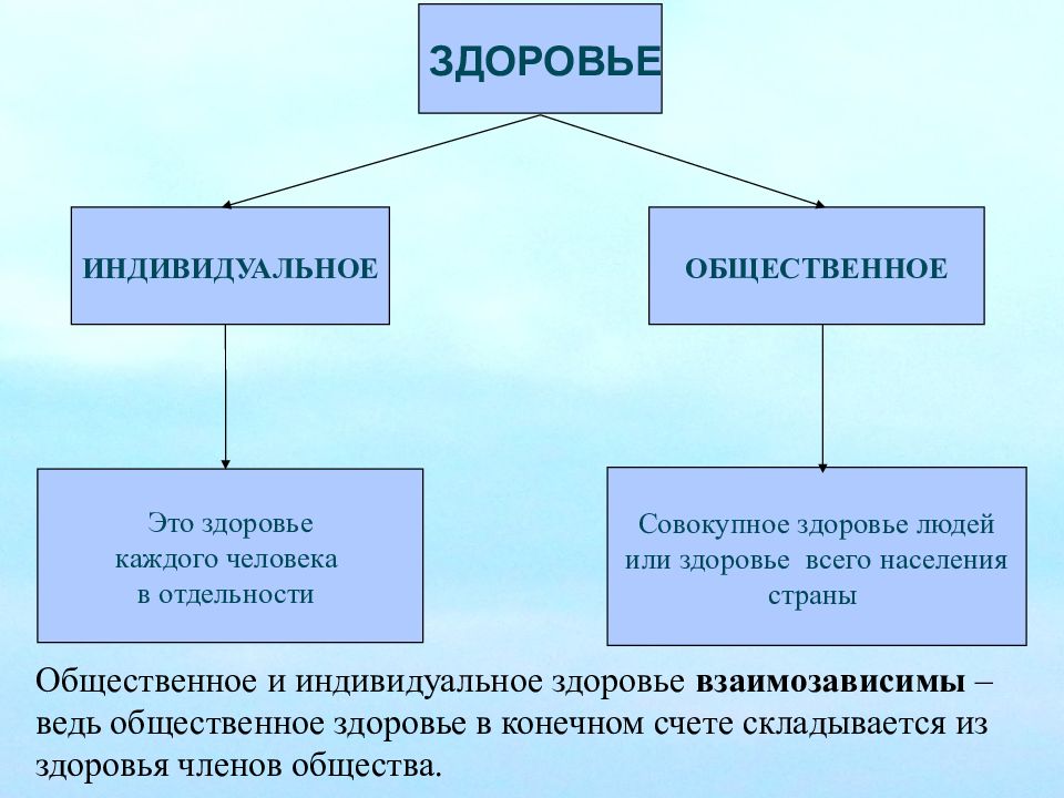 Здоровье человека как индивидуальная так и общественная ценность презентация