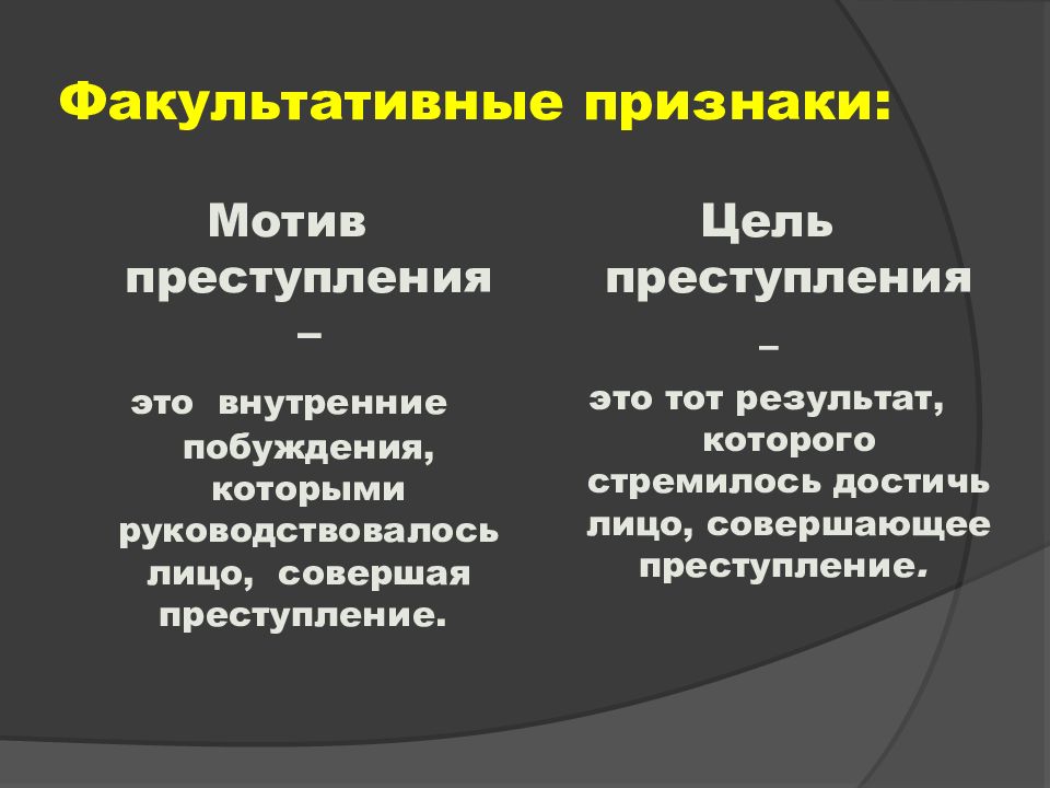 План понятие преступления