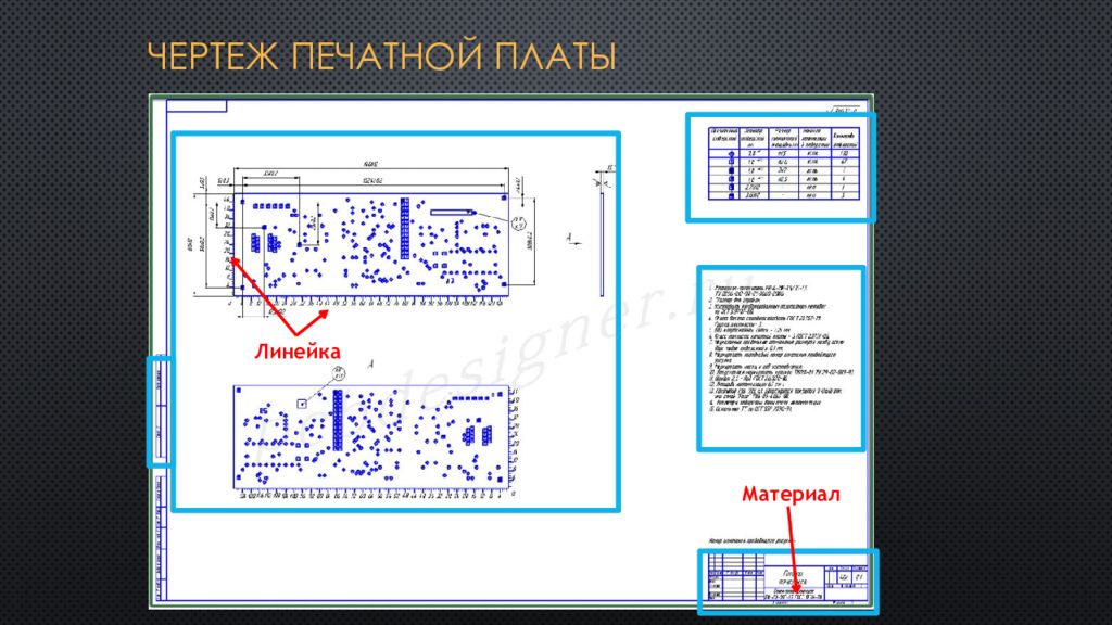 Чертеж печатной платы в altium designer