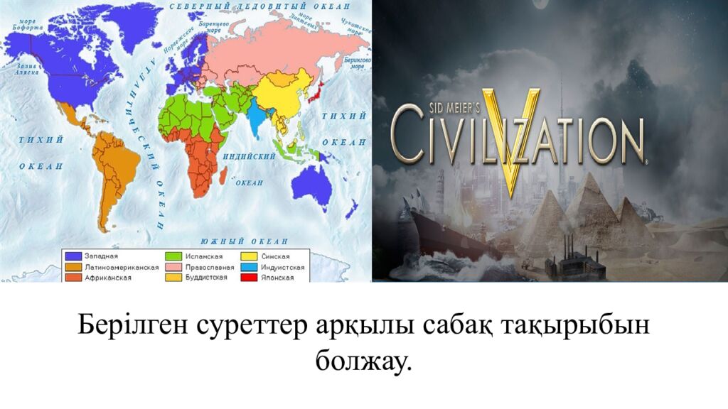 Берілген суреттер арқылы сабақ тақырыбын болжау