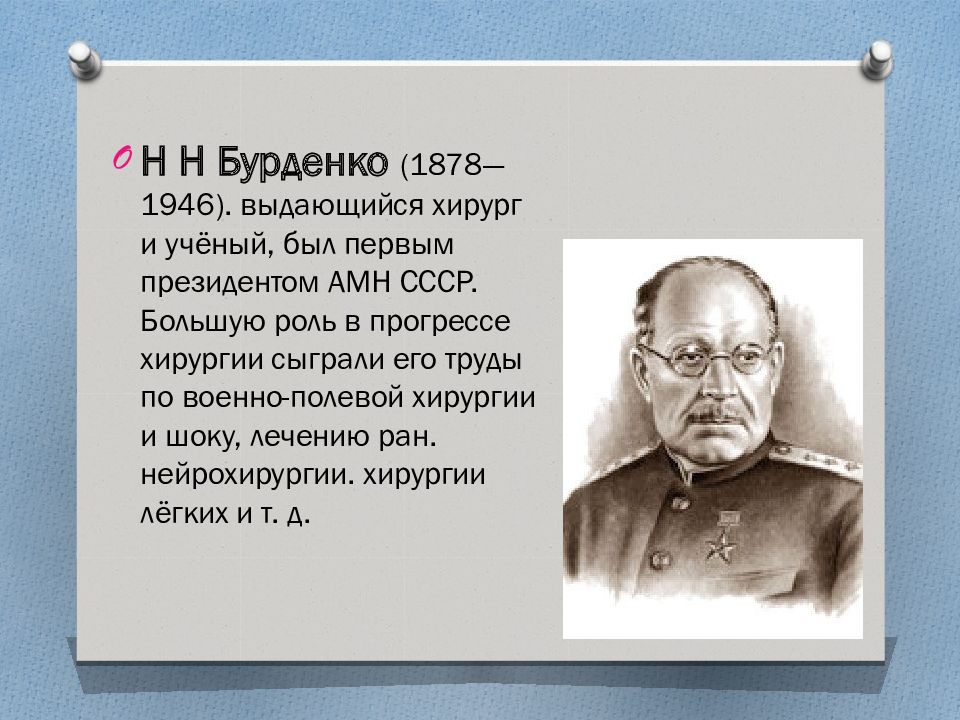 Академик бурденко. Бурденко Николай Нилович вклад. Бурденко н н краткая биография. Николай Бурденко заслуги. Н.Н.Бурденко АМН СССР.